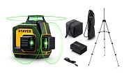 Нивелир лазерный 50м, точн. +/-0,5 мм/м, зеленый лазер, штатив, сумка "SL-3D #3" (34963-3) STAYER