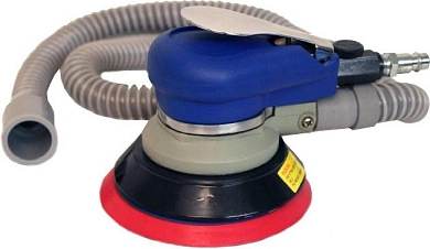 Машинка пневмошлифовальная орбитальная 150мм, с вакуумным отсосом (LX-4070) LUXI