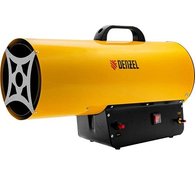 Пушка тепловая газовая GHG-50 (50 кВт, 1400 м3/ч, 500 м2, пропан-бутан) (96480) DENZEL