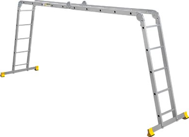 Лестница-трансформер шарнирная T4 (4х5 ступ. 291/578см, 16.8кг) АЛЮМЕТ