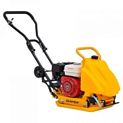 Виброплита SKIPER C60H-WMT (Honda GX160, 5.5л.с., плита 53х37см., 11кН, 25м/мин, рез. ковр, колёса)