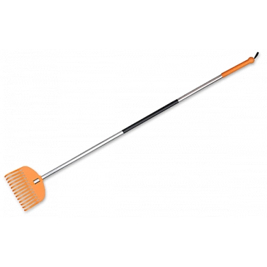Грабли веерные пластмассовые TQ 13 зубцов 25/163см. с алюминиевым черенком (TQ-G13TA) BRADAS