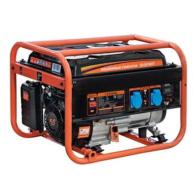 Электростанция SKIPER LT4500B (3.0кВт, 2х230В/16А/2.8кВт, 12В, бак 15.0л), SKIPER