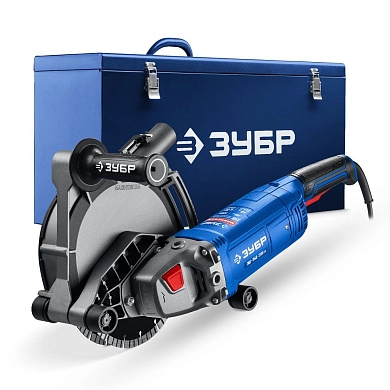 Бороздодел (штроборез) ЗШ-П45-2200 ПТК (2200 Вт, макс. глуб. 45 мм, диск 180x22.23 мм,мет.ящик) ЗУБР