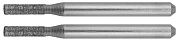 Мини-шарошки алмазные, d 2.3x10.0x3.2мм, длина 38мм, 2шт. (35921) ЗУБР