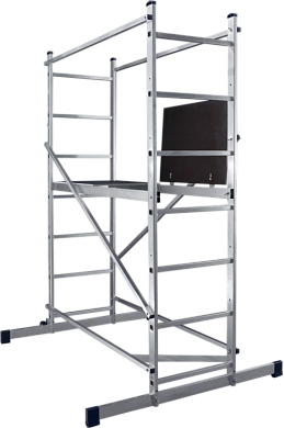 Помост строительный алюм. универсальный SM4007 (2х7 ступ. 196/308см, 12.0кг) АЛЮМЕТ