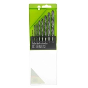 Набор сверл по металлу, 3-10 мм, 8 шт., Р6М5, пластиковый кейс (72349) СИБРТЕХ