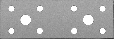Пластина крепежная 100х35x2.5мм оцинкованная 1шт. (31023-100) ЗУБР