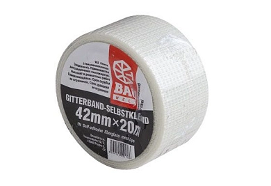 Лента серпянка самоклеящаяся 100мм/45м (00560-651045) BAUWELT