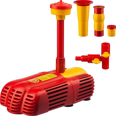 Насос GRINDA фонтанный д/грязной воды, 3 насадки, пропускная способность 2000 л/ч, высота подачи вод