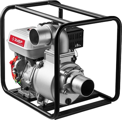 Мотопомпа бензиновая ЗБМП-1600 (6.6 кВт, произв. 1600 л/мин, патрубки 100 мм, кор.) ЗУБР