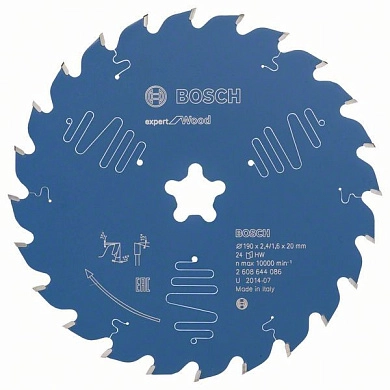 Диск пильный 190xFFixx2.4/1.6x24 Expert for Wood (2 608 644 086) BOSCH