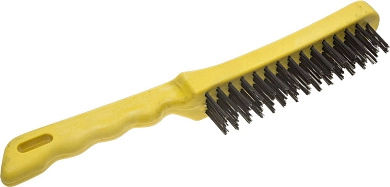 Щетка "MASTER" проволочная стальная с пластмассовой ручкой, 4 ряда (35015-4) STAYER