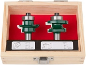 Фрезы по дереву комбинированные универс., набор 2 шт., деревянный бокс, DxH=41х19,5 мм (F_36567) FIT