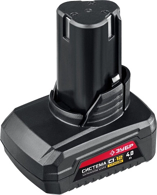 Аккумулятор 12В 1шт 4.0 А/ч Li-Ion, тип С1 (АКБ-С1-12-4) ЗУБР