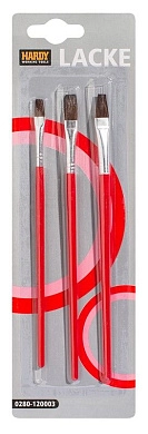 Набор плоских кистей для масляных красок, 3шт. (0280-120003) HARDY