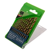 Набор сверл по металлу, 1,5-6,5мм (через 0,5мм, 3,2мм, 4,8мм), TiN, НSS,13 шт. (723867) СИБРТЕХ