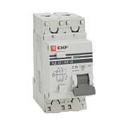 Автомат дифференциальный АД-32 (230/400В 1P+N 20А/30мА (С) 45кА) DA32-20-30-pro EKF PROxima
