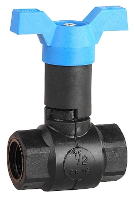 Кран шаровой полнопроходной "мама-мама", бабочка, морозоуст корпус, 1/2" (4-51530-PA-1/2) ЗУБР