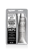 Герметик-прокладка силиконовый высокотемпературный серый 85 г. (RW8503) RUNWAY