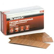 Гвозди финишные (шпильки) 23GA для пн. нейлера финиш. диам. 0,64мм, дл. 20мм, 5000шт (57675) MATRIX