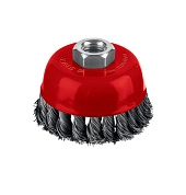 Щетка чашечная (коса) d=75ммхМ14, стальн. пров. 0.5мм (35172-075) MIRAX