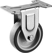 Колесо неповоротное d=75 мм, г/п 60 кг, термопластич. резина/полипропилен, ЗУБР Профессионал