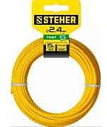 Леска (косильная струна) витая Ø 2,4 мм / 15м (75020-2.4) STEHER
