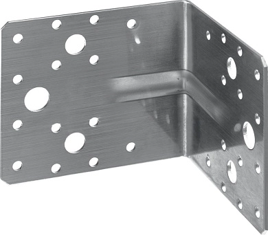 Уголок крепежный усиленный нержавеющий УНКУ-2.0, 90х1000х100х2мм, Профессионал (310516-90) ЗУБР