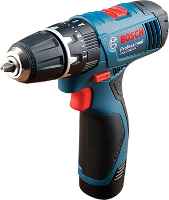 Дрель-шуруповерт ударная аккумуляторная GSB 1080-2- LI  28 Нм /2х1,5 Aч /чем. (0 601 9F3 000) BOSCH