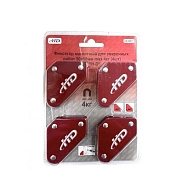 Фиксатор магнитный для сварочных рабор 50х58мм max 4кг (4шт) (HD-08677) H-D