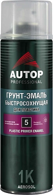 Грунт-эмаль для пластика - Графит - аэр. 650мл №5 (ATP-A07273) AUTOP