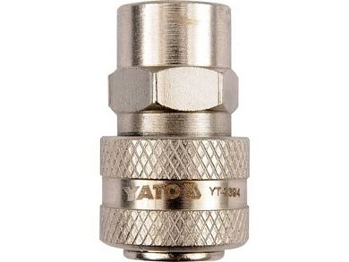 Соединение быстросъемное с клапаном внутренняя резьба 3/8" (YT-2394) YATO