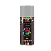 Краска аэрозольная акриловая серебристый 400 мл. (4125) SENFINECO