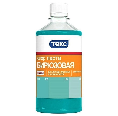 Паста колеровочная универсальная, ТЕКС, №19 бирюзовая 0.5 л