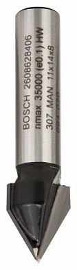Фреза пазовая V 14/8 MM, (2.608.628.406) BOSCH