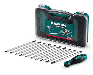 Набор: отвертка с переставными стержнями, 20 шт, Double 20 (25817) KRAFTOOL