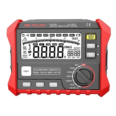 Мегаомметр цифровой KT 5203 серия PROLINE (89638) КВТ