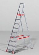 Лестница-стремянка алюм. профес. NV3110 (9 ступ. 191/266см, 8.9кг) Новая высота