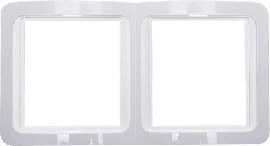 Панель "ГАММА" двойная вертикальная, цвет белый (SV-54147-W) СВЕТОЗАР