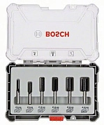 Фрезы Набор кромочных фрез 6мм. 6шт., (2.607.017.465) BOSCH