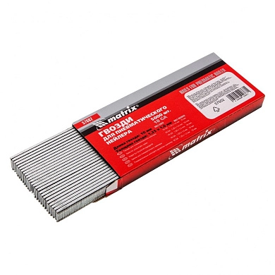 Гвозди для пнев. нейлера, длина - 10 мм, ширина - 1,25 мм, толщина - 1 мм, 5000 шт (57602) MATRIX