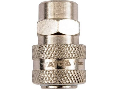 Соединение быстросъемное с клапаном внутренняя резьба 1/4" (YT-2393) YATO