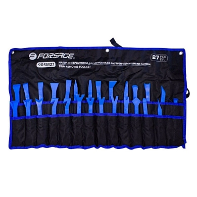 Съемники крепежа обивки, пластмассовые, 27пр. (F-905M27) Forsage