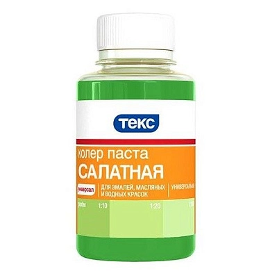 Паста колеровочная универсальная, ТЕКС, №7 салатная 0.1 л