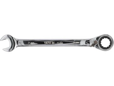 Ключ комбинированный с трещоткой с переключением 21мм (YT-1664) YATO