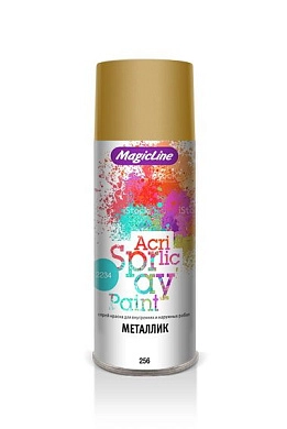 Краска аэрозольная  "Золото" акриловая (265г) RAL 260M MAGICLINE