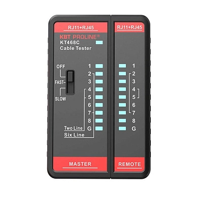 LAN-тестер кабельный KT 468С "PROLINE" (88552) КВТ