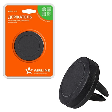 Держатель для телефона в дефлектор магнитный обрезиненный