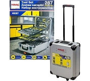 Набор инструментов 287пр. 1/4'',1/2'' (6гр.)(4-30мм), в алюминиевом кейсе (WMC-40287) WMC